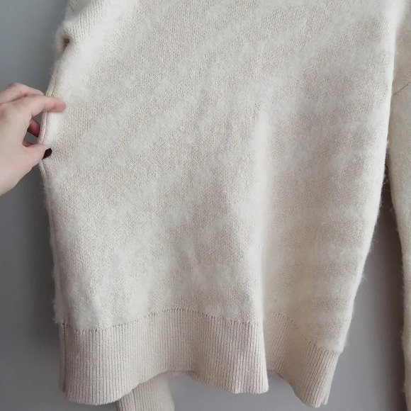 Everlane The Alpaca Tiger Jacquard Crewneck Sweater Wool Alpaca Blend Small - Picture 6 of 16